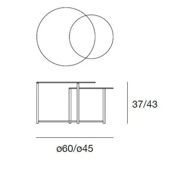 CIN CIN - Low round ash coffee table by Pacini & Cappellini - view 3